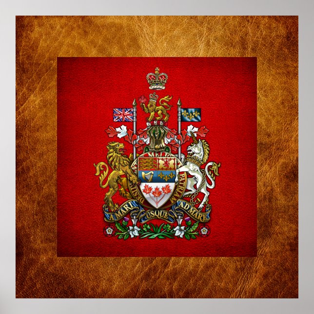 Kanada: Wappen Poster (Vorne)