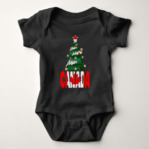 Kanada Weihnachtsbaum Kanadischer Ugly Weihnachtss Baby Strampler