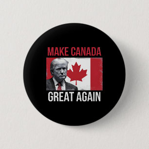 Kanada wieder groß machen Trump Kanadische Flagge Button