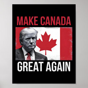 Kanada wieder groß machen Trump Kanadische Flagge Poster