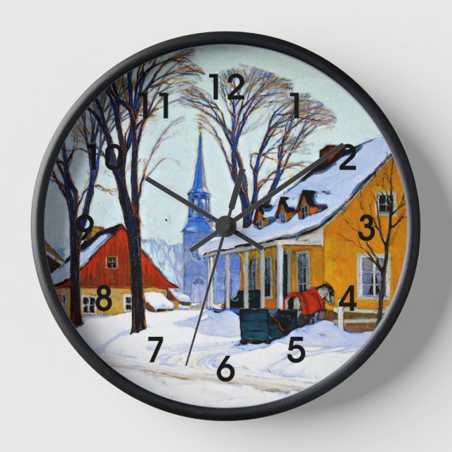 Kanada, - Wintervormittag, Kunst, Clarence Gagnon Uhr (Vorderseite)