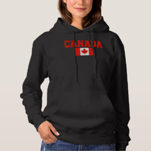 Kanada Women Men Kinder Red Mapaf Leaf Flag Kanada Hoodie