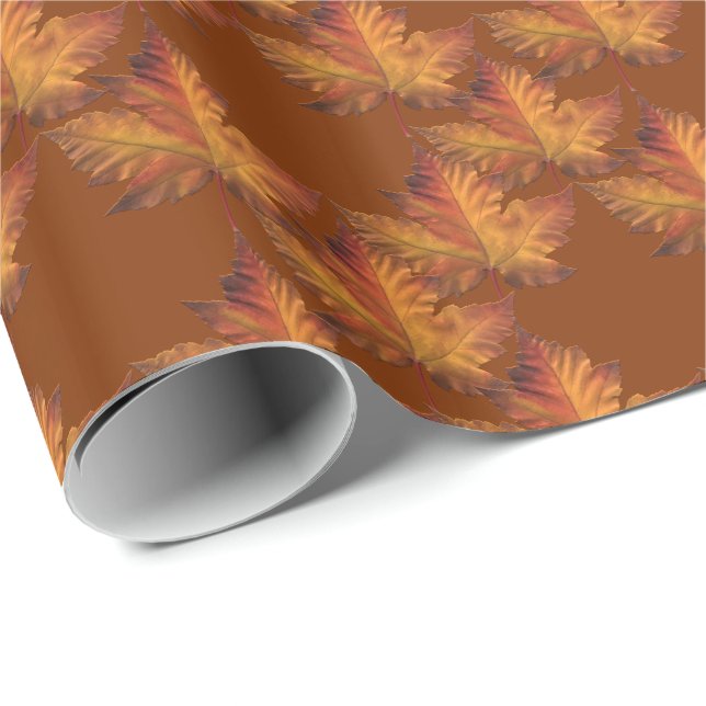 Kanada Wrapping Paper Canada Mapsleaf Paper Geschenkpapier (Rolleneckpunkt)