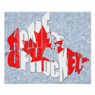 Kanada-Zuhause der Hockey-Karte Fotodruck