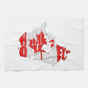 Kanada-Zuhause der Hockey-Karte Handtuch