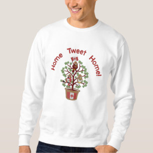 Kanada - Zuhause Tweete Zuhause! Besticktes Sweatshirt
