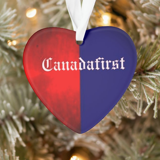 KANADAFIRST HERZ Akryler Ornament (Baum)