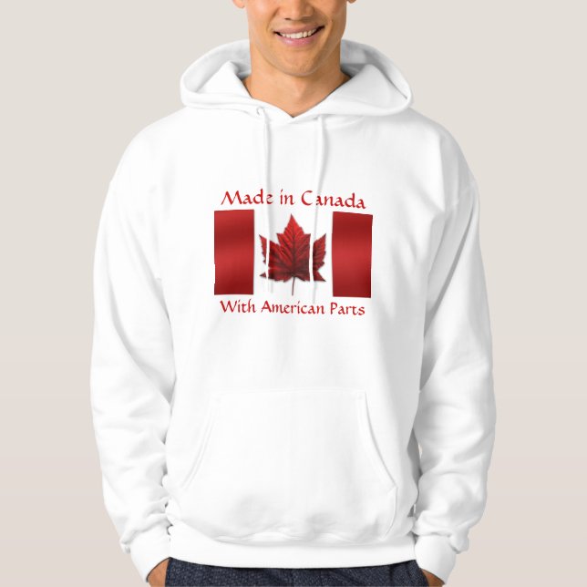 Kanadahoodie-Kanada-Flaggen-mit Kapuze Sweatshirt (Vorderseite)