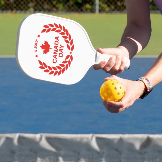 Kanadas Day Wreath Pickleball Racket Schläger (InSitu)