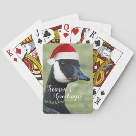 Kanadas Goose Wear-Weihnachtsmannmütze Spielkarten