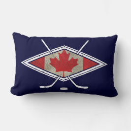 Kanadas Hockey Flag Logo-Pilze Lendenkissen