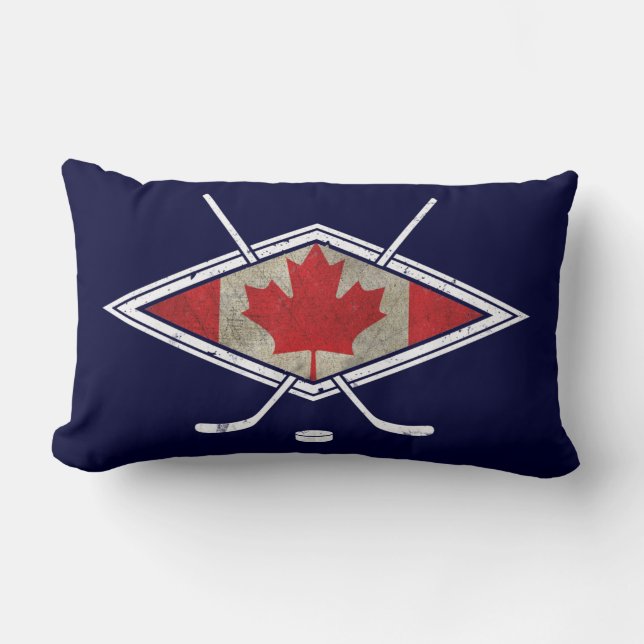 Kanadas Hockey Flag Logo-Pilze Lendenkissen (Vorderseite)