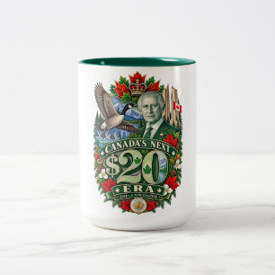 Kanadas nächste Ära $20 Neues kanadisches Kapitel  Zweifarbige Tasse