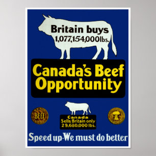 Kanadas Rindfleisch-Gelegenheit Poster