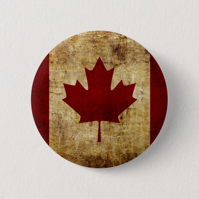 Kanadas/Rippfahne Button (Vorderseite)