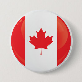 Kanadas Round-Icon-Flagge Button