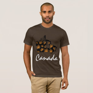 Kanadas Shirt Braunes Ahornblatt Shirt