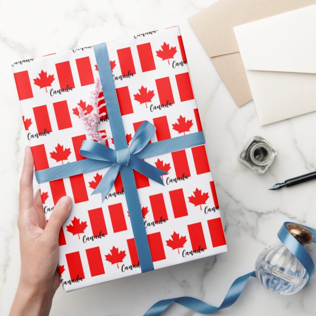 Kanadas Wrapping Paper, kanadischer Flaggenpatriot Geschenkpapier (Schenken)