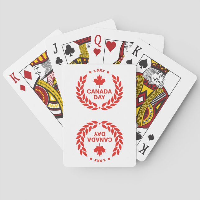 Kanadatag-Kämpfe Spielkarten (Rückseite)
