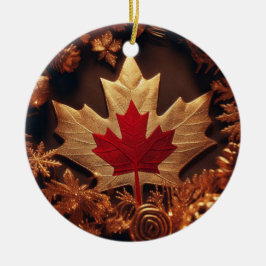 KANADIA FLAG INSPIRIERT KERAMIK ORNAMENT