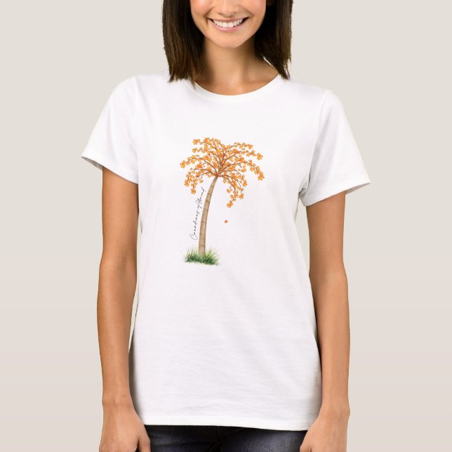 Kanadier Ahornpalme im Ausland durch Mukta Cholett T-Shirt (Vorderseite)