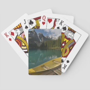 Kanadier am Steg neben Moraine Lake, Banff Spielkarten