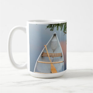 Kanadier auf einem See bei Sonnenuntergang, Kanada Kaffeetasse