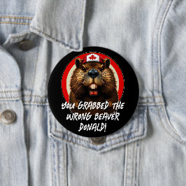 Kanadier "Falscher Biber Donald" Trump Button