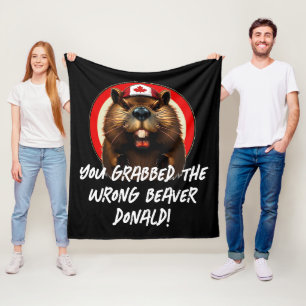 Kanadier "Falscher Biber Donald" Trump Fleecedecke
