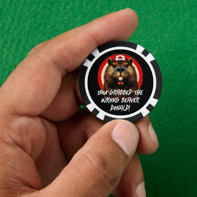 Kanadier "Falscher Biber Donald" Trump Pokerchips (Hand)