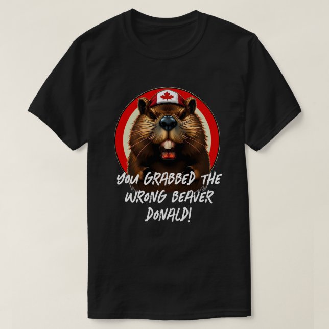 Kanadier "Falscher Biber Donald" Trump T-Shirt (Design vorne)