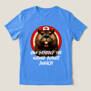 Kanadier "Falscher Biber Donald" Trump Tri-Blend Shirt