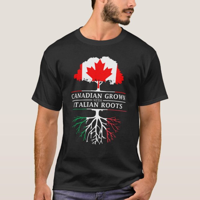 Kanadier gewachsen mit Italiener-Wurzel-   T-Shirt (Vorderseite)