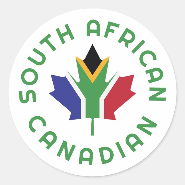 Kanadier in Südafrika Runder Aufkleber (Vorderseite)