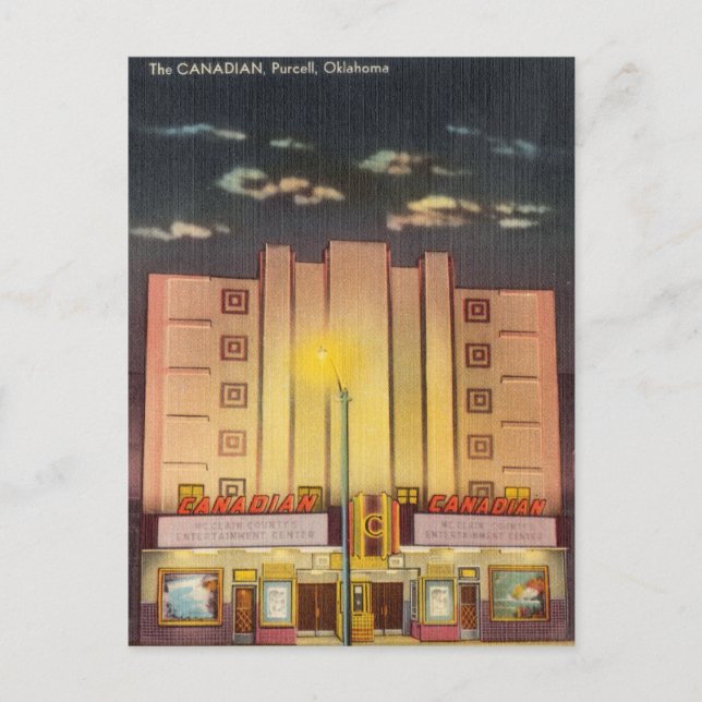 Kanadier, Purcell, Oklahoma Postkarte (Vorderseite)