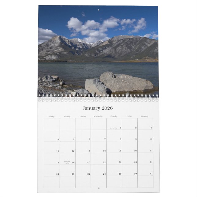 Kanadier Rocky Mountains Kalender (Jan 2026)