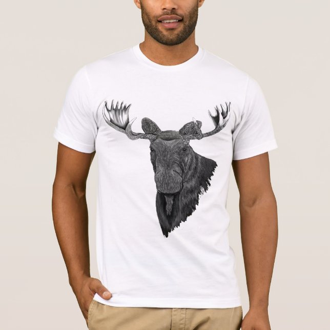 Kanadier-Stier-Elche T-Shirt (Vorderseite)