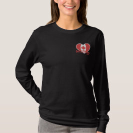 Kanadier Sweetheart Besticktes Langarmshirt