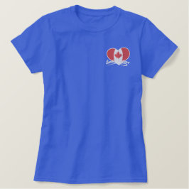 Kanadier Sweetheart Besticktes T-Shirt