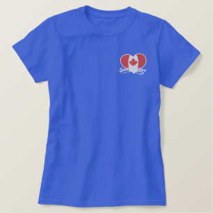 Kanadier Sweetheart Besticktes T-Shirt