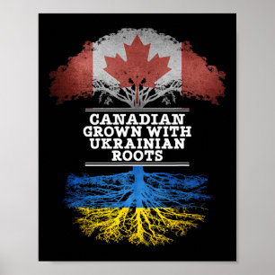 Kanadisch Aufgewachsen Mit Ukrainischen Wurzeln T- Poster