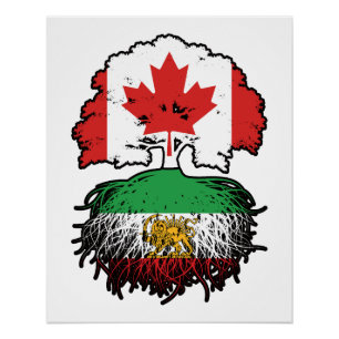 Kanadisch aufgewachsene iranische Wurzeln Löwe und Poster