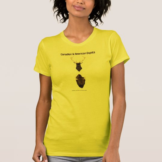 Kanadisch und Amerikaner Expats T-Shirt