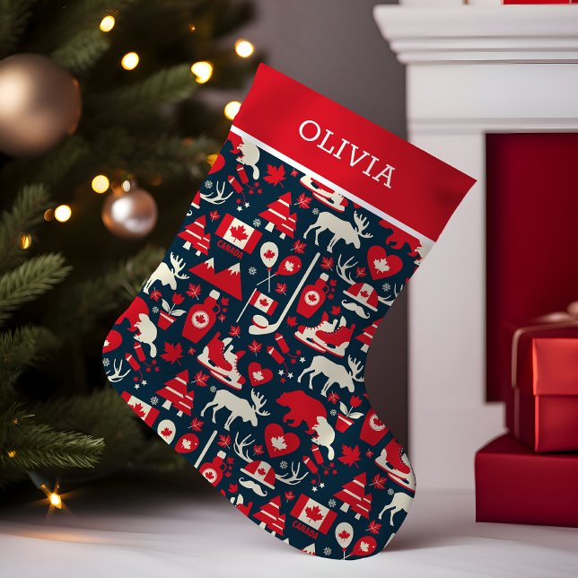 kanadisch | Winter Wonderland | PERSONALISIERT Kleiner Weihnachtsstrumpf (Von Creator hochgeladen)