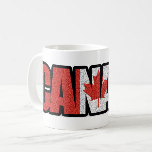 Kanadische Ahornblatt-Flagge Kaffeetasse