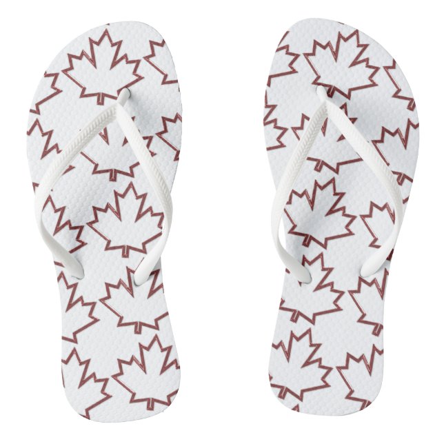 Kanadische Ahornleder Flip Flops (Fußbett)