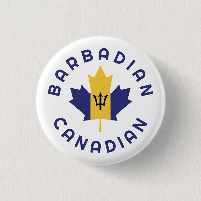kanadische Barbadian Roots Button (Vorderseite)