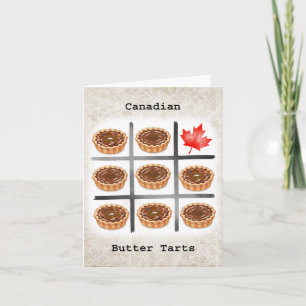 Kanadische Butter Tarts Kanadische Süßigkeiten Lec Karte