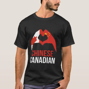 Kanadische China-Flagge Chinas T-Shirt
