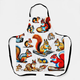 Kanadische Eichhörnchen und Chipmunks-Design Schürze